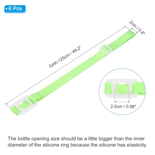 PATIKIL Water Bottle Lanyard - color: Fluorescent Green/White