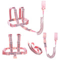 Toddler Leash Harness Backpack 4-in-1, Anti Lost Wrist Link & Safety Strap for Kids Boys Girls, Reflective Adjustable Baby Walking Belt for Park Zoo Travel, Child Cute Reins (Pink) - color: Pink