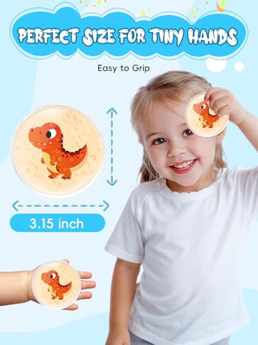 Kids Ice Packs for Boo Boos, 6 Pcs, Baby Small Gel Ice Packs for Injuries - style: Dinosaur Kids Ice Packs - 6 Pack