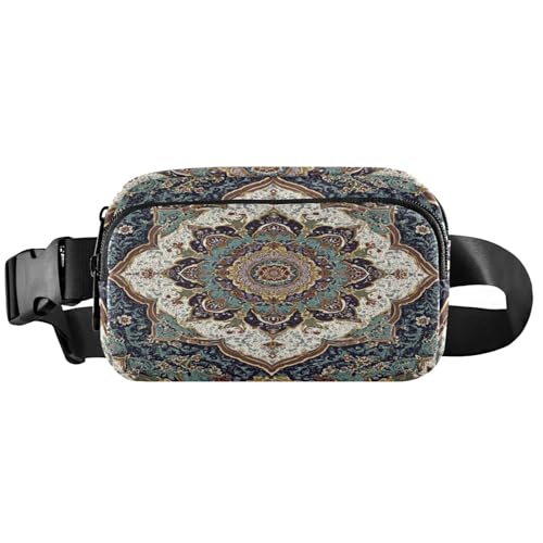 Design Texture Persian Design Belt Bag for Women Men Print Mandala Fanny Pack Small Waist Pouch Crossbody Bags for Outdoor Hiking Running Travel - color: Mandala