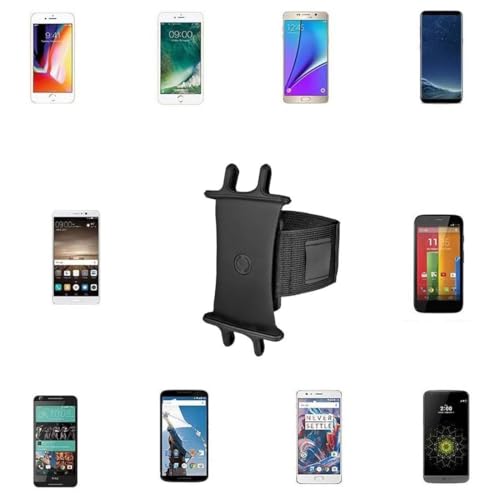 BoxWave Holster Compatible with Apple iPod Touch (7th Gen 2019) - ActiveStretch Sport Armband, Adjustable Armband for Workout and Running - Jet Black