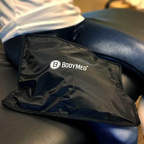 BodyMed Reusable Gel Ice Pack Cold Compress for Back, Shoulder, Neck, & Knee - Professional Grade Cold Therapy for Injuries, Aches, Swelling, Bruises, Sprains - 12 in. x 7 in. (Half) - size: 12 in × 7 in (Half) (Pack of 1)