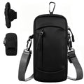 Waterproof Cell Phone Crossbody Bag with Arm Band, Removable Shoulder Strap Phone Holder Pouch for iPhone Android Up to 7'', for Running Hiking Travel Workout