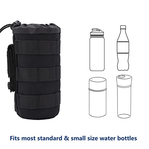 MOLLE Bottle Pouch Holder for Duty Belt Backpack Tactical/Sport Water Bottle Holster MK 9 OC Pepper Spray Carrier Nylon Carry Bag for Hiking Camping Fishing Climbing Hunting LE Police Patrol - color: Nylon Belt/MOLLE Clip