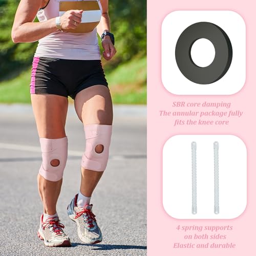 Foilswirl 1 Pcs Kids Knee Brace with Side Stabilizers,Pink - color: Pink