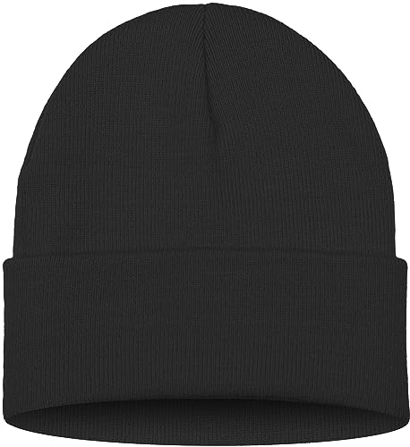 ATNKE LED Lighted Beanie Hat,USB Rechargeable 4 LED Red and Blue Flashing Running Headlamp Cap Gifts for Men and Women - color: #Black
