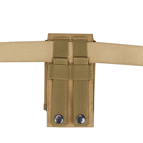 Tactical MOLLE Smartphone Holster, Universal Army Mobile Phone Belt Pouch EDC Security Pack Carry Accessory Kit Blowout Pouch Belt Loops Waist Bag Case for iPhone SE 5S Samsung Galaxy S4 mini - color: #D (Small)
