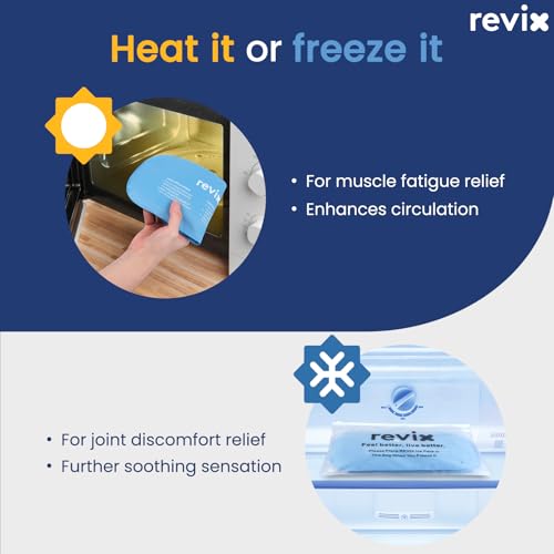 REVIX Ice Packs for Injuries Reusable, 4 Packs Hot and Cold Pack Flexible - color: Blue, size: Medium 10 x 5 Inch (Pack of 2)