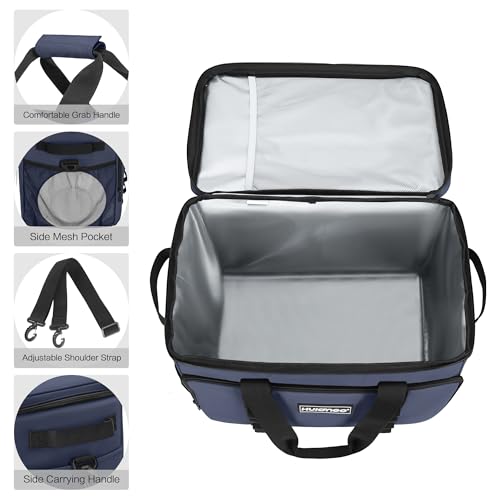 Hulongo Soft Sided Insulated Cooler Bag, 32L - color: blue