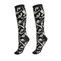 Compression Socks, Unisex 15-20 mmHg Knee High Support Socks - color: Gun