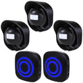 328ft Range Wireless Driveway Alarm, Outside Motion Sensor Alarm - color: Black