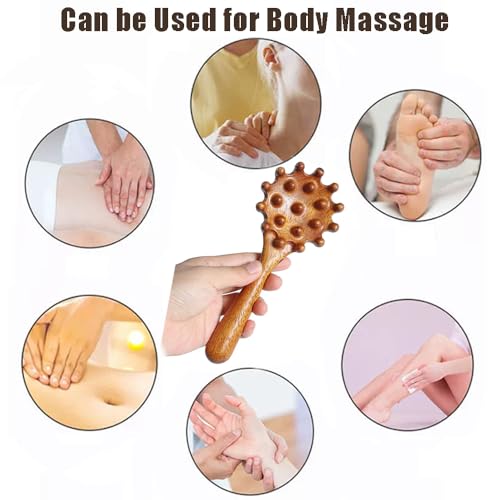 OULIGET Wooden Trigger Point Massage Tool,Sandalwood Comb Head Massager,Gua Sha Comb Tool for Headache,Back,Neck,Shoulder Relaxation - style: Shell Massage Comb