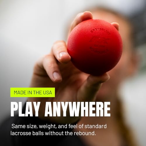 Pearl NX Greaseless Lacrosse Balls by Guardian Innovations - Long Lasting, No-Bounce Balls Perfect for Indoor Play and Practice - size: 10 Pack