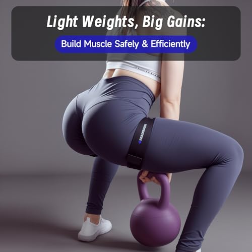 MANUEKLEAR Blood Flow Restriction Bands for Women Butt Lift - color: Blue