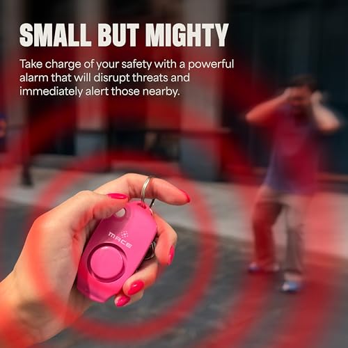 Mace Personal Safety Alarm - Loud 130db Siren, Built in Emergency Whistle, Easy On/Off Push Button Activation, Batteries Included, Personal Alarm for Women & Men - Neon Pink - color: Neon Pink (Alarm Only)