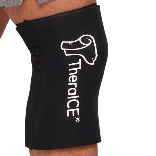 TheraICE Knee Ice Pack Wrap, Knee Brace for Women Men, Compression Sleeve - size: Small/Medium, style: Original