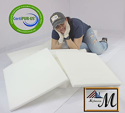Mybecca Upholstery Foam Cushion Sheet High Density,2 H x 24 W x 72 L - color: White, style: 2x24x72