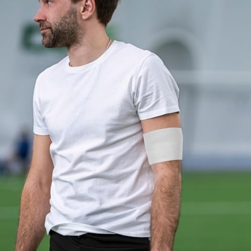 Toddmomy Captain Armband 4-Pack Blank Soccer Captain Armband Nylon Adjustable Sports Arm Band for Football Basketball Players White 17.71X2.75In
