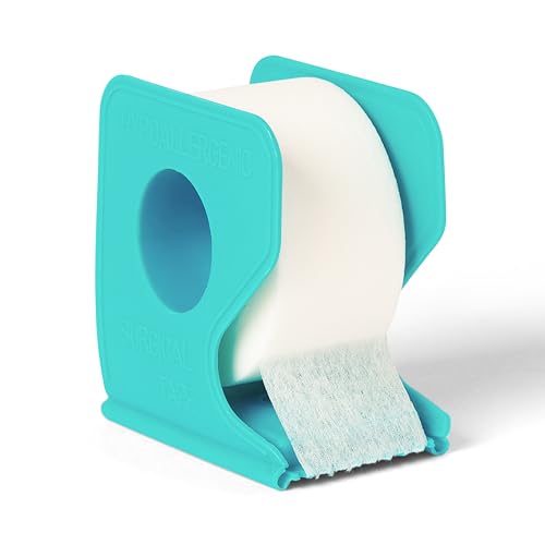 Medline CURAD Paper Adhesive Tape with Dispenser 1" x 10 yds., Not Made from Natural Rubber Latex, Pack of 12