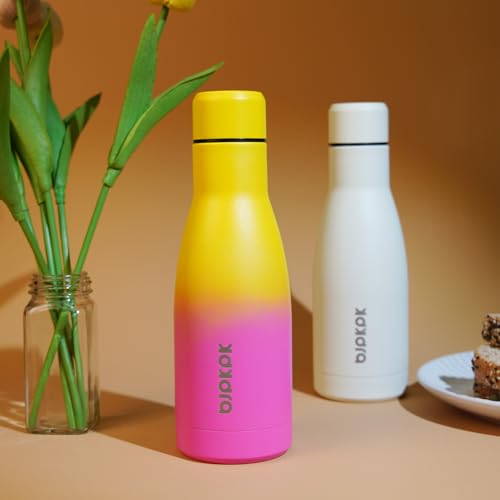 BJPKPK 17oz Skinny Insulated Water Bottle, Stainless Steel Flask - color: Sky, size: 17 Ounces