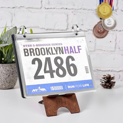 Race Bib Holder, Bib Number Sleeves, 20 Protective Sleeves