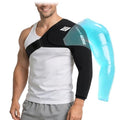 ComfiTECH Reusable Shoulder Arm Ice Pack Wrap for Pitcher & Recovery, XL - size: Extra Large, style: Black