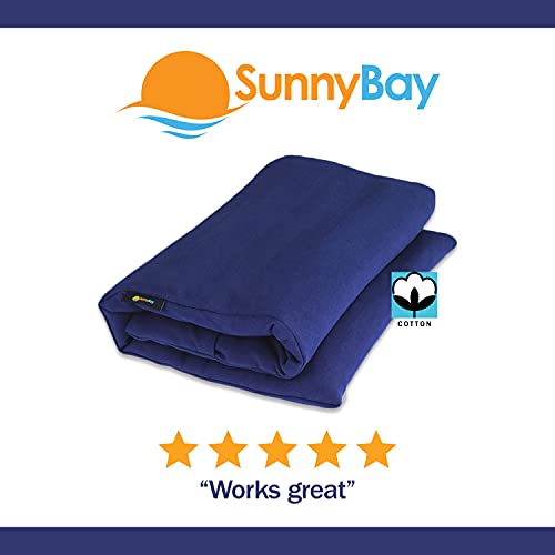 SunnyBay Lavender Microwavable Heating Pad, 10x24 inch, 2.8 lb, Cotton Navy - color: Lavender Scented Navy Blue