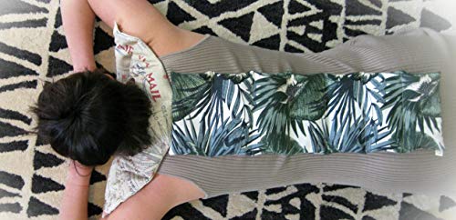 Microwavable LOVEwrap Neck & Shoulder wrap - Unscented 6 x 24 - Flax Seed - Soothes Muscle Ache Pain Relief - Natural Soft Cotton - Warming Muscle Relaxation - Flannel Buffalo Plaid Gray - color: Cozy - Gray