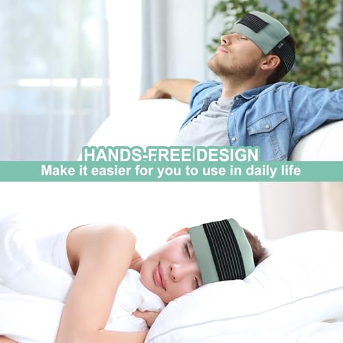 Ice Pack for Injuries Reusable (2-Pack) - Hot & Cold Therapy Gel Pack, Adjustable Cold Compress & Microwaveable Heat Pad for Knee, Ankle, Neck & Elbow Pain Relief