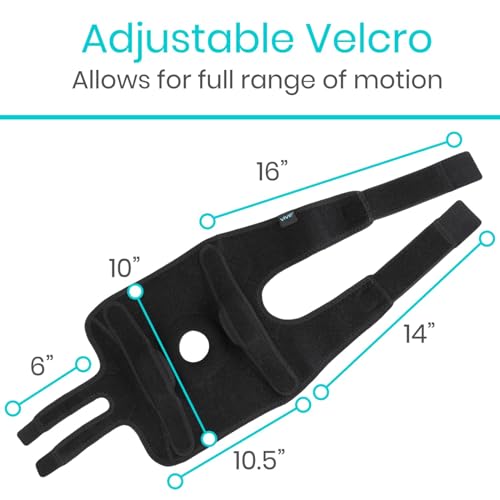 Vive Hinged Knee Brace - Relieves ACL, MCL, Meniscus Tear - Lightweight - color: Black, size: Medium