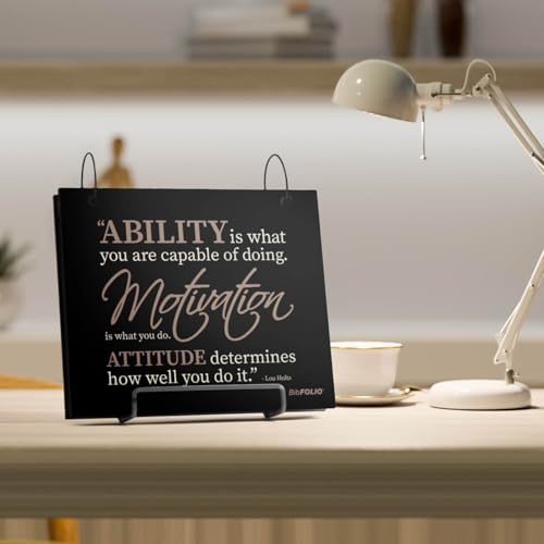 Gone For a Run BibFOLIO Race Bib Album - Ability Motivation Attitude - color: Ability, Motivation, & Attitude Quote