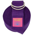 Extra-Wide 2 Inch Cotton Yoga Strap: Stretching, Physical Therapy, Exercise - color: Purple, size: 10 feet