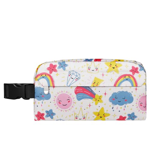 Small Insulated Lunch Bag: Reusable Small Lunch Box, Mini Soft Cooler Bag - color: Rainbow