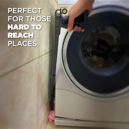 Grabber Reacher Tool, Long 32" Foldable Pick Up Stick, Strong Grip Magnetic Tip Lightweight Trash Picker Claw Reacher Grabber Tool Elderly Reaching, by Luxet (Black) - color: Black