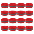 PATIKIL Reflective Bands for Wrist Arm Ankle Leg High Visibility Band - color: Red
