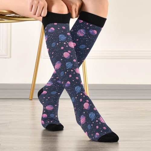 Wusikd Cute Penguin Compression Socks for Women and Men Circulation Long Socks for Athletic Running 1 - color: Multi 25