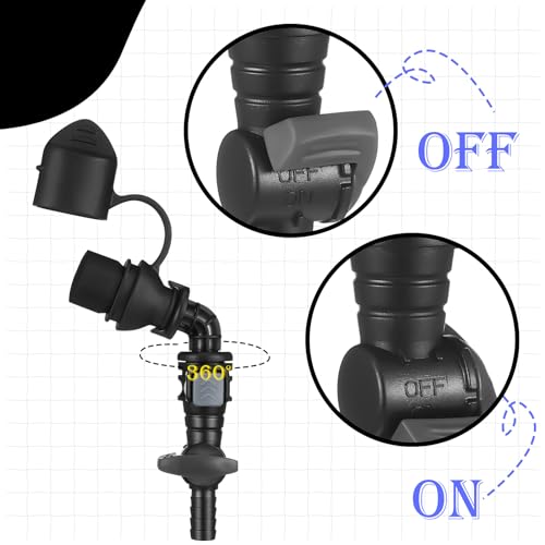 4 Packs Bite Valve Compatible with Most Water Backpack and