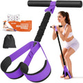 Resistance Bands with Handles,Pedal Resistance Band with Handle - color: 55lbs Purple