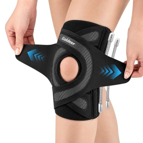 Knee Brace Support with Side Stabilizers for Knee Pain Relief - size: Medium