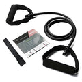 Resistance Bands with Handles, Exercise Bands with Handles, Door Anchor - color: Black-50lbs