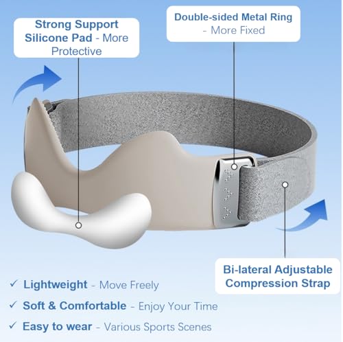 Silicone Patellar Tendon Support Strap 2 Pcs, Adjustable Non-Slip Patella Band Stabilizer Knee Brace for Jumpers Knee, Knee Pain Relief, fitness, Basketball, Running, Hiking, Soccer(Gray) - color: Gray