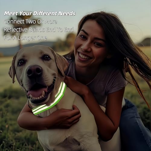 6 Pcs Reflective Bands for Arms Ankles Legs - High Visibility Safety Reflective Arm Bands for Night Running, Cycling, Walking, Jogging - Adjustable for Men, Women & Kids - color: Blue