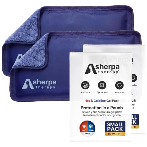 Flexible Hot and Cold Gel Pack Small 5" x 10", 2 Pack - size: Small (2 pack), style: Blue