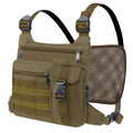KINGSLONG Running Vest, Chest Bag for Men, Chest Pack, Hiking (A-Brown) - color: A-Brown