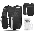 Unisex Running Hydration Vest Backpack with 2L Bladder & 500ml Soft Flask, Lightweight Adjustable Trail Running Vest for Men Women, Large Phone Pocket, Reflective Marathon Hiking Gear