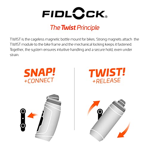 FIDLOCK Twist Replacement Bottle 800ml/27oz, Bottle Only, Black - color: Black, style: 800ml/27oz