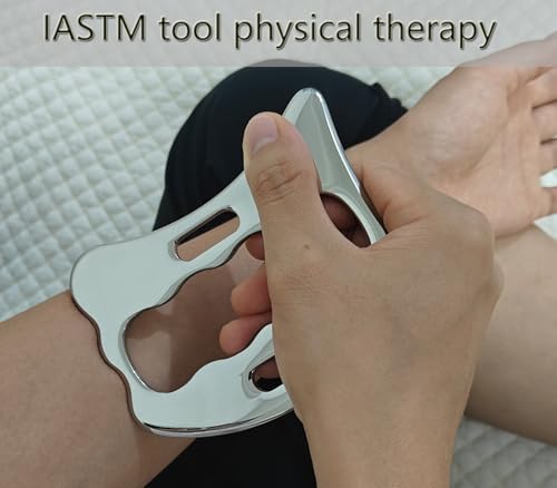 Muscle Scraper Tool Set, 304Stainless Steel IASTM Kit, Scraping Massage Tools for Physical Therapy, 3 Piece for Fascia Release - style: GYX COELE-3 set A