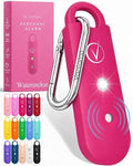 Vantamo Personal Alarm for Self Defense with Low Battery Notice, Strobe Light & Extra Loud 130 dB Double Speakers Safety Keychain Set for Women, Rechargeable Panic Button for Womens Self Defense - color: Watermelon