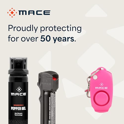 Mace Personal Safety Alarm - Loud 130db Siren, Built in Emergency Whistle, Easy On/Off Push Button Activation, Batteries Included, Personal Alarm for Women & Men - Neon Pink - color: Neon Pink (Alarm Only)