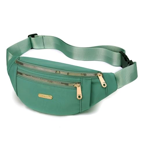Fanny Pack Waist Pack for Women, Waterproof Waist Belt Bag for Running Sports Travel - Green - color: F Green